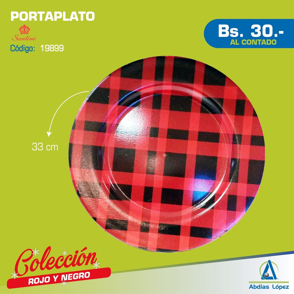 PORTAPLATO 33X33X1.5CM