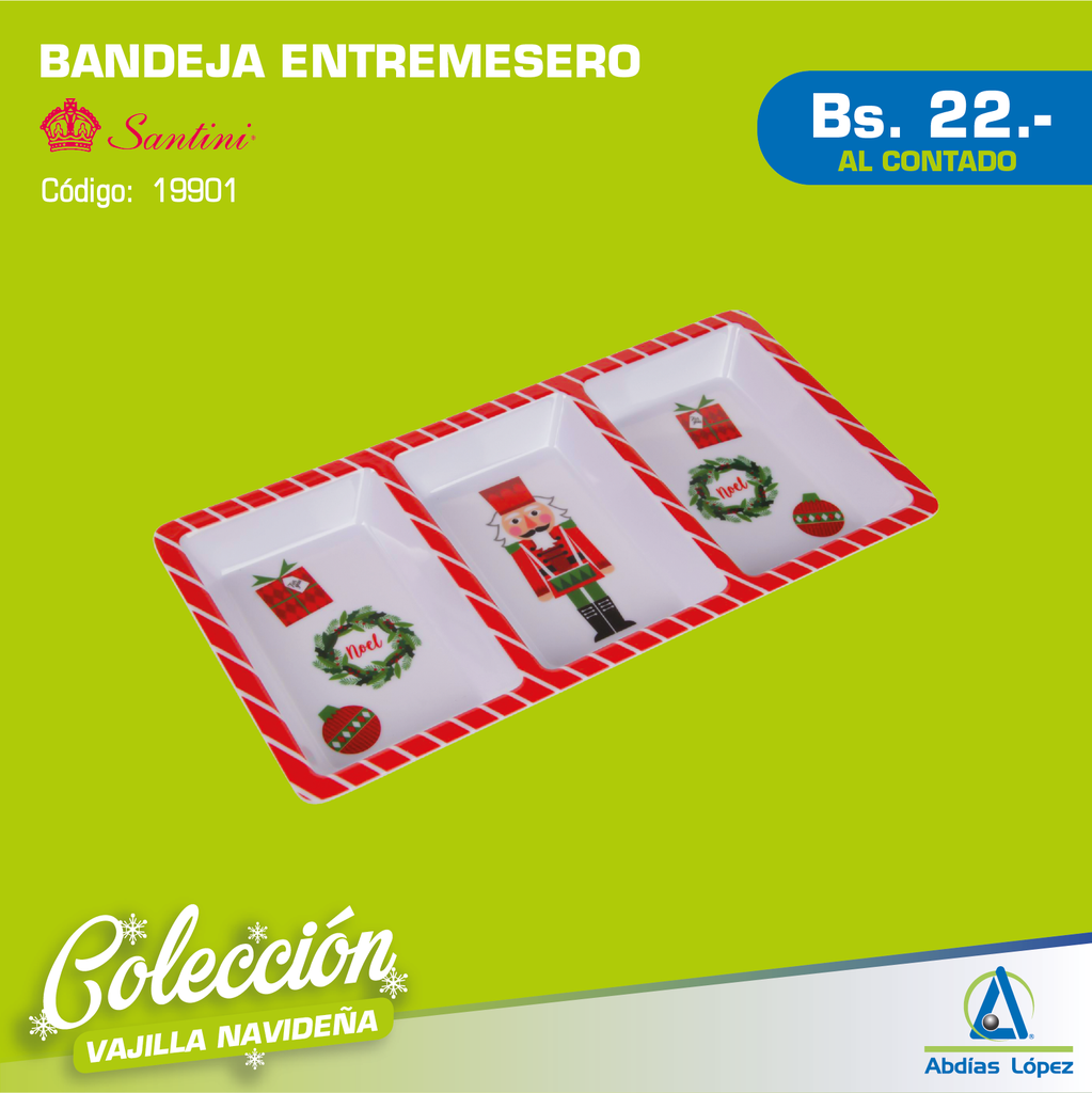 BANDEJA RECT C/3DIVISIONES P-180-7800034