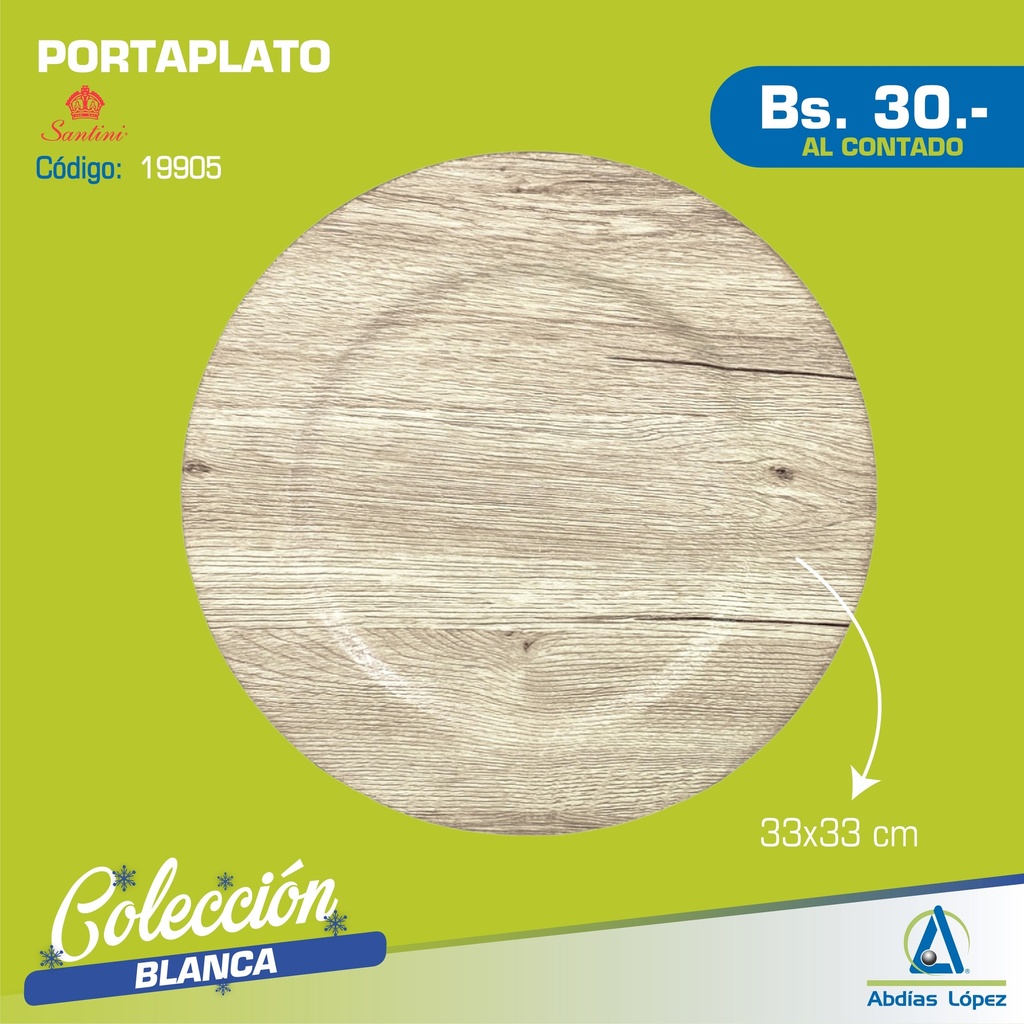 PORTAPLATO 33X33X2CM P-180-7900248