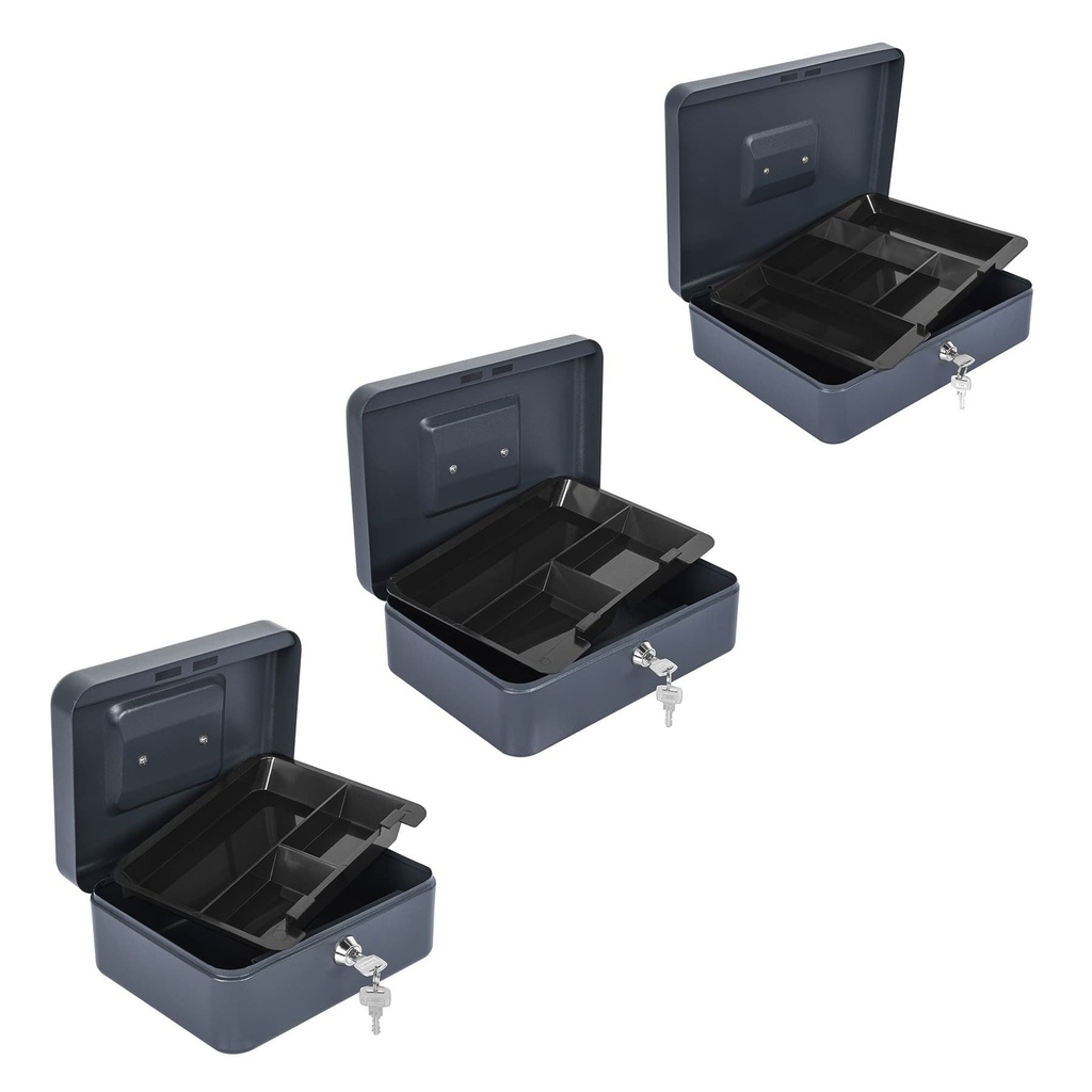 CAJA PORTA VALORES DE ACERO DE 20X9X16CM P-HR-43074