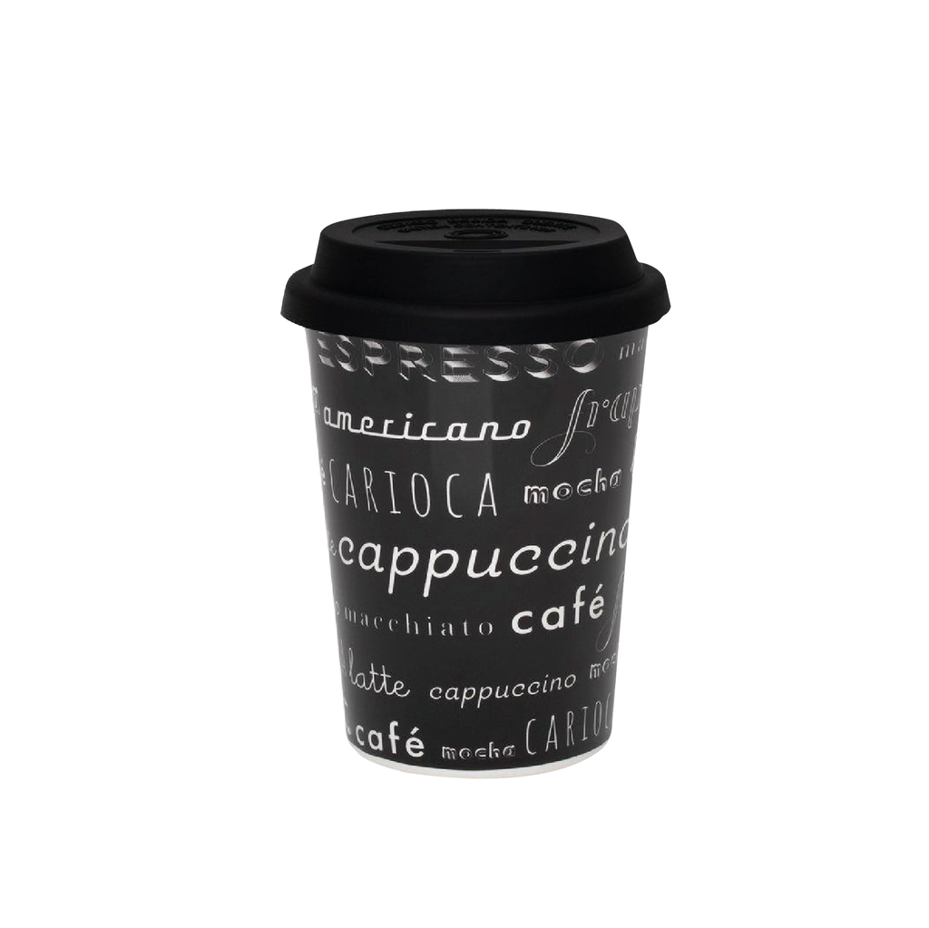 VASO DE CERAMICA P/VIAJE 300ML MENU CAFE