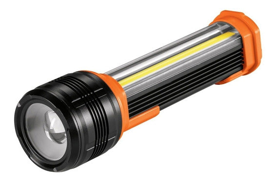 LINTERNA PLASTICA RECARGABLE CON LED LUZ FRONTAL TRUPER