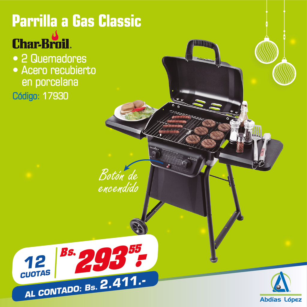 PARRILLA A GAS CLASSIC 2 NEW 2021 CHAR-BROIL