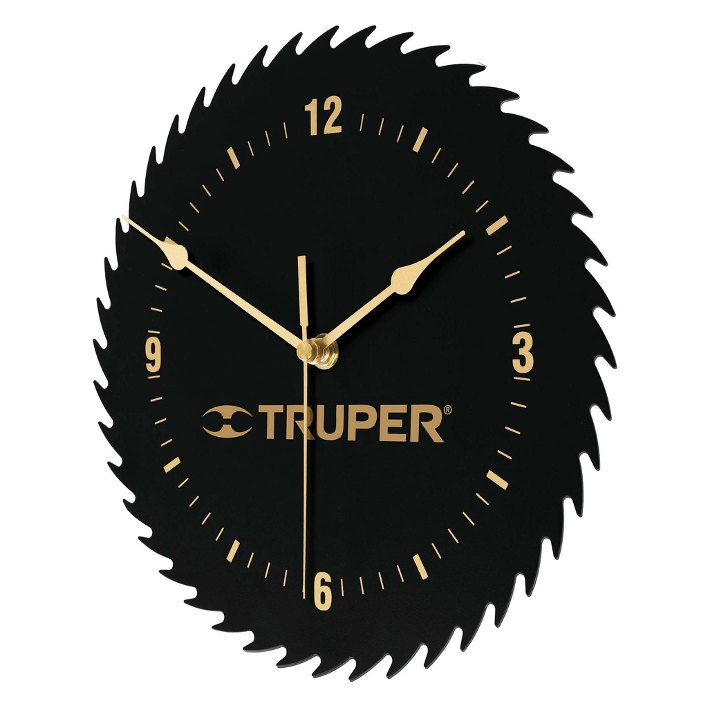 RELOJ DE PARED UTILIZA UNA PILA AA (NO INCLUIDA) TRUPER