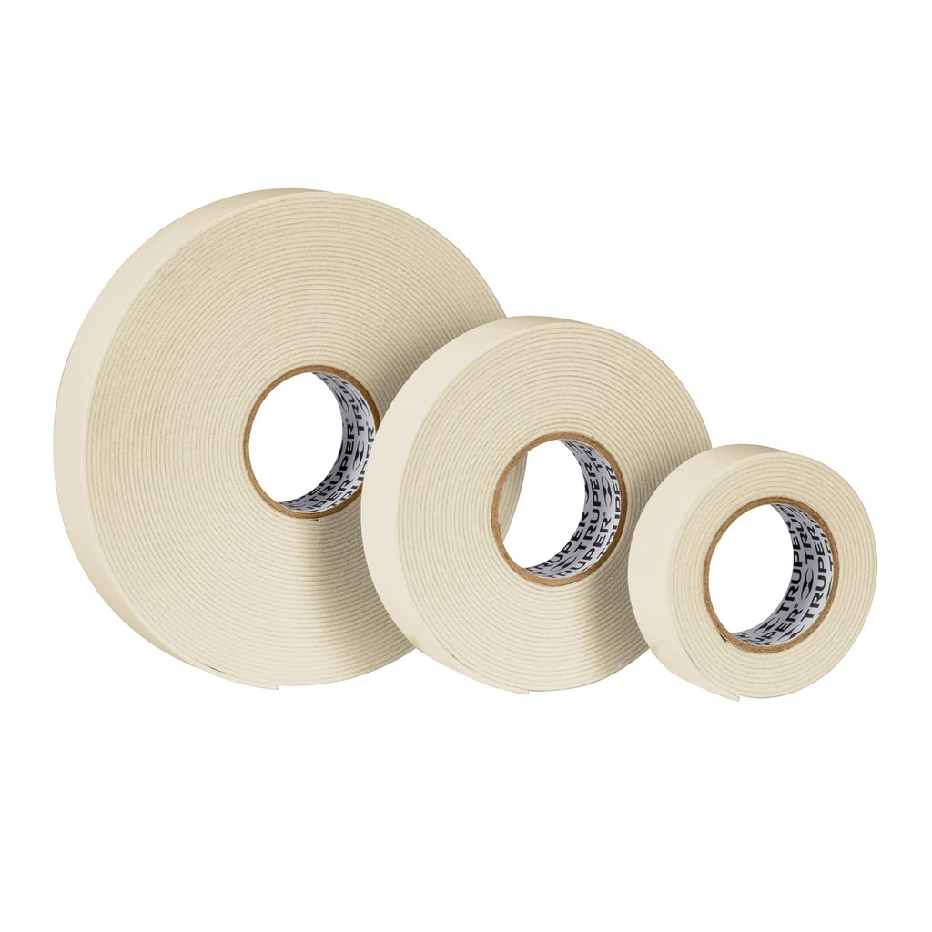 CINTA DE MONTAJE CON DOBLE AD. DE 1MM Y 19MM TRUPER