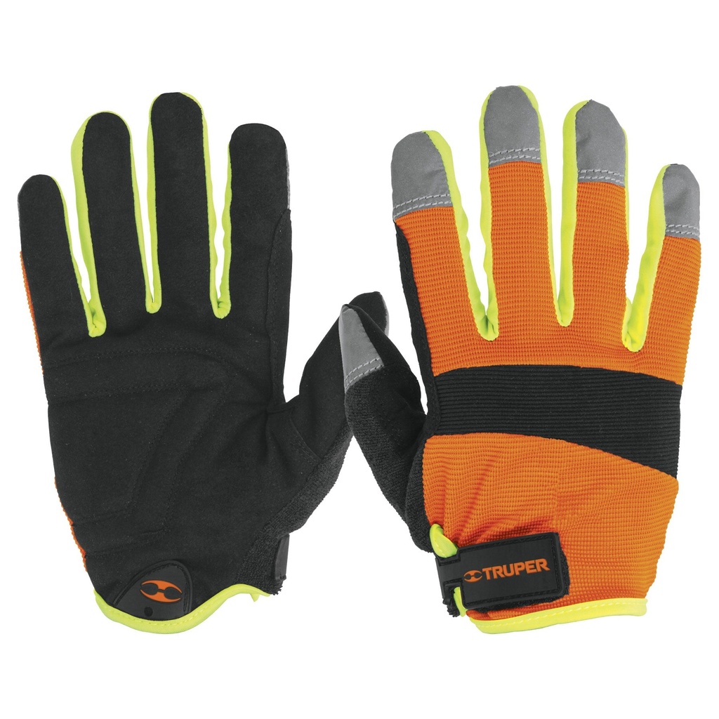 GUANTES DE CARNAZA SINTETICA REFLEJANTE EN DEDOS TRUPER P-TR-10849