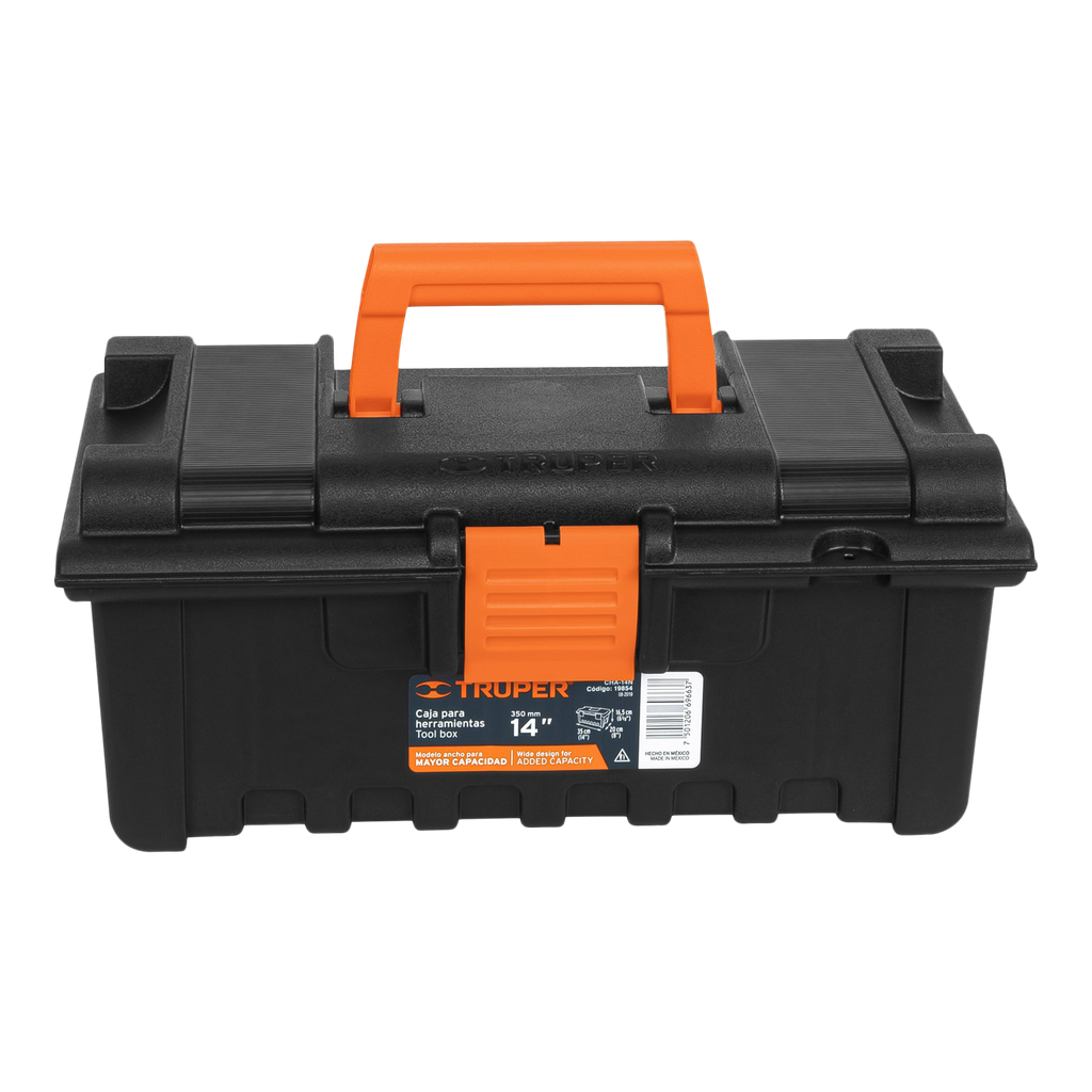 CAJA DE HERRAMIENTAS TRUPER AMPLIA 14 NEGRO