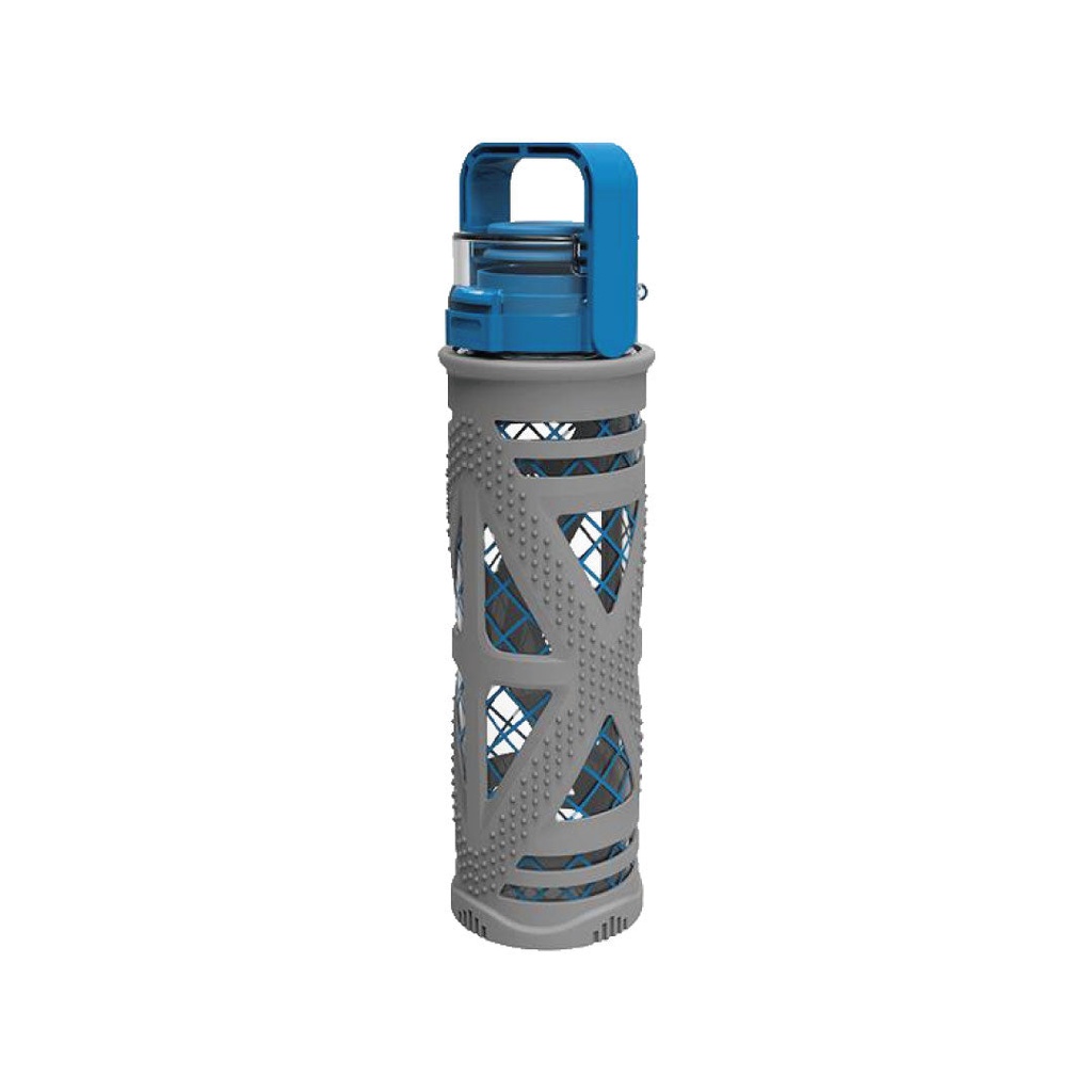 BOTELLA DE VIDRIO TARKUS BLK/BLUE/LIME/PINK