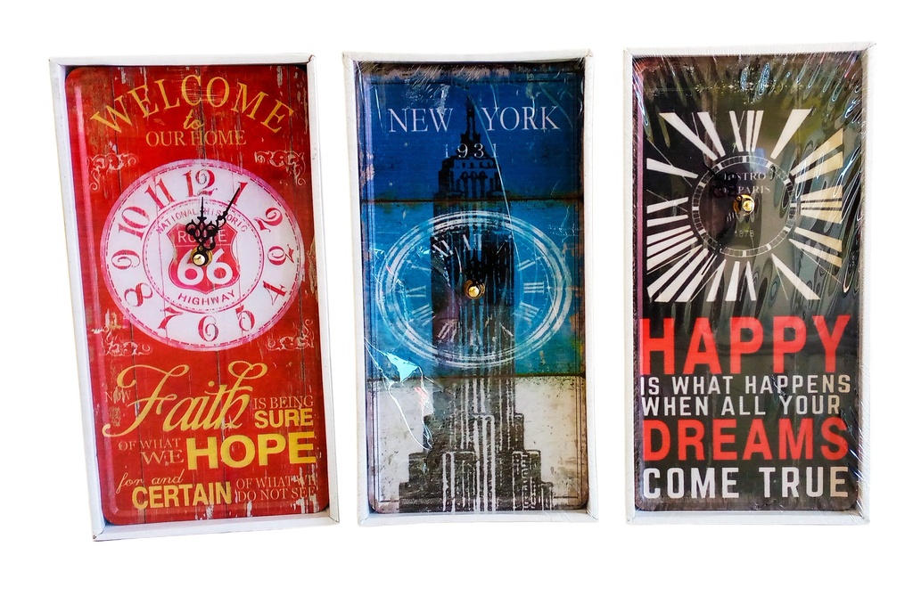 RELOJ DECORATIVO 30X15