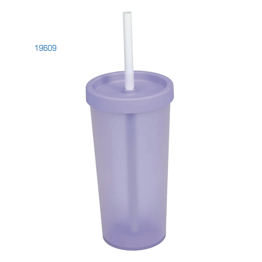 VASO C/TP E PAJITA LVL+LLT