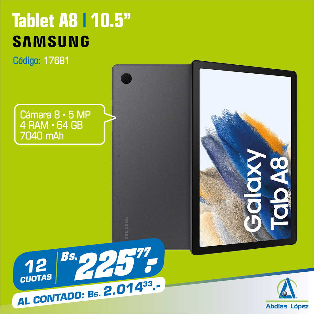TABLET TAB A8 DE 10.5" 4GB 64GB DE SAMSUNG