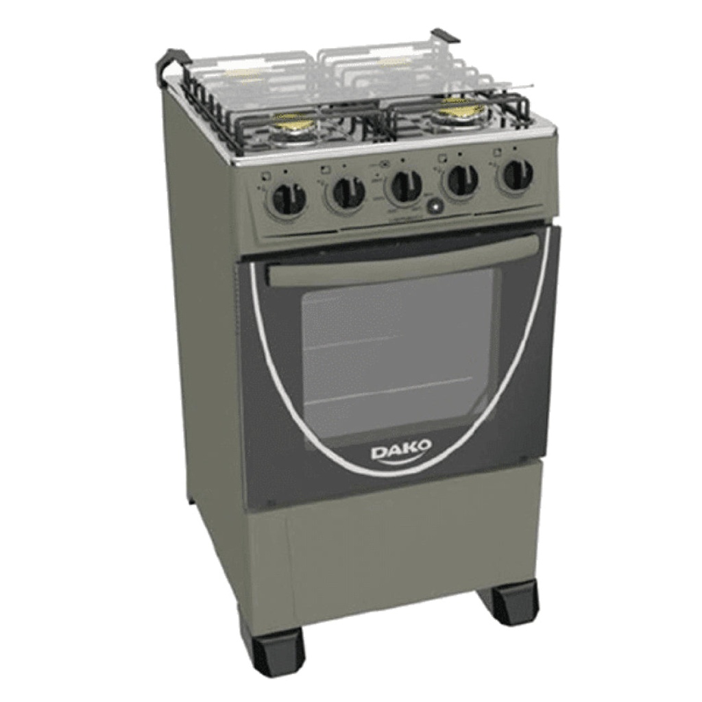 COCINA DAKO LUNA 4H. SILVER BRASIL