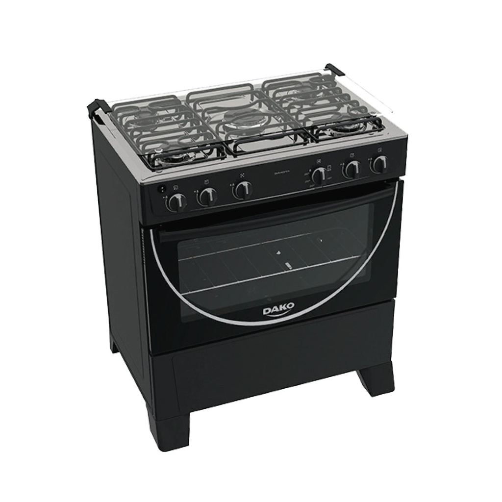 COCINA DAKOTA NEGRA 5H. CON GRILL