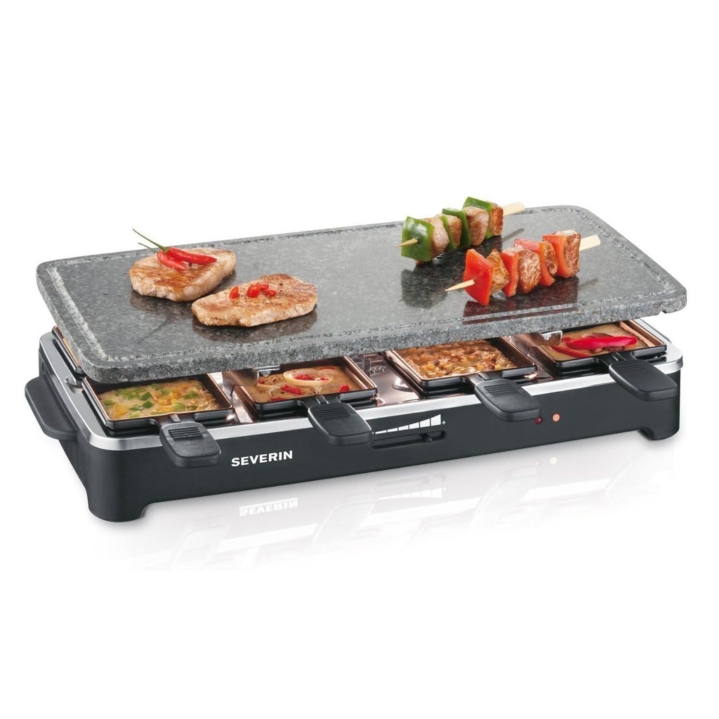 RACLETTERA SEVERIN 1500W. 8 PLATILLOS