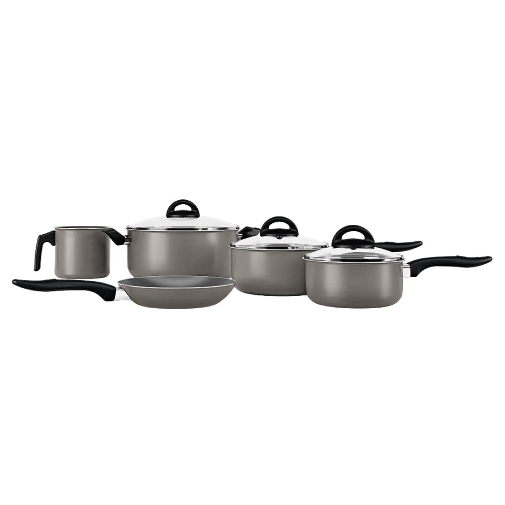 BATERIA DE COCINA BRINOX 5 PZS. CHILLI PLOMO