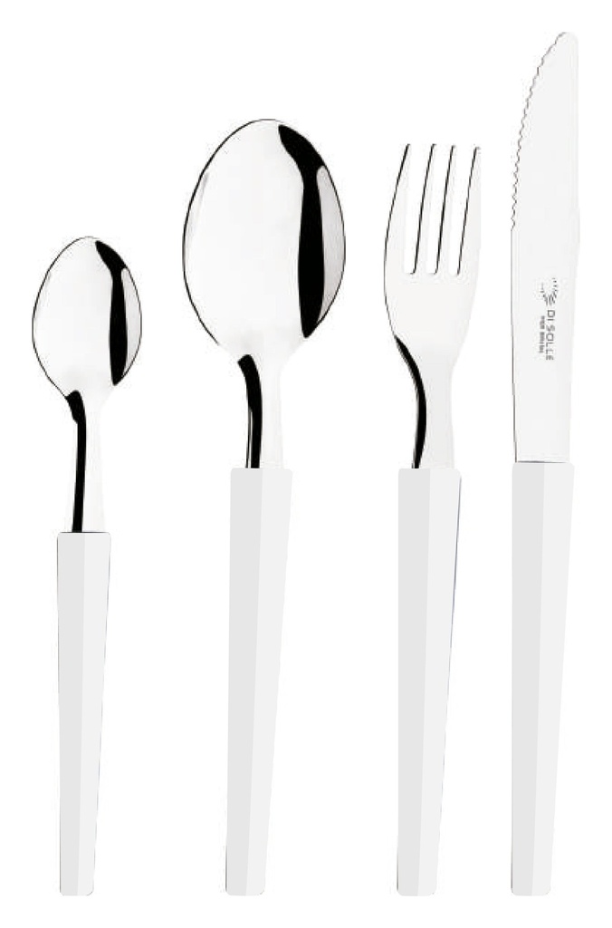 POTE 24 PIEZAS DI SOLLE RALLADOR BLANCO