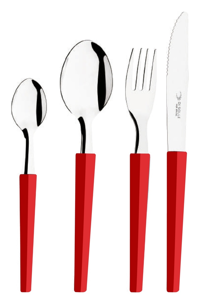 POTE 24 PIEZAS DI SOLLE RALLADOR ROJO
