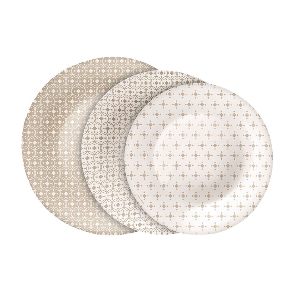 CERAMIC BEIGE SET 18 PZAS.