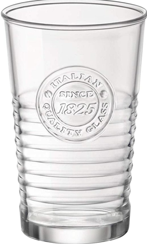 VASO OFFICINA 1825 AGUA CAJA DE 4 UN.