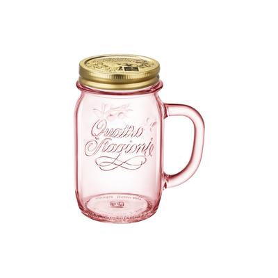 VASO QUATTRO ROSA C/MANIJA