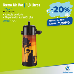 [I-17047] AIR POT DECORADO 1.8L CAPPUCCINO