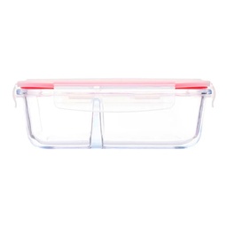 [I-17095] FRASCO HERMETICO 0.64L ROJO CON DIVISION P-101528291776