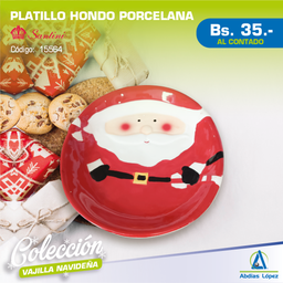 [I-15564] PLATO CERAMICO NAVIDAD P-18637