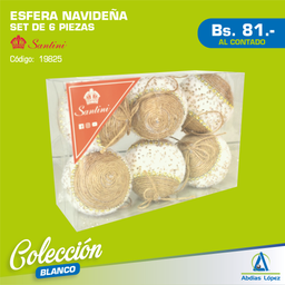 [I-19825] JG BOLAS 6 PZAS 16X8X24CM