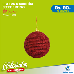 [I-19832] JG BOLAS 6 PZAS 16X8X24CM