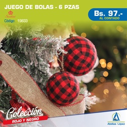 [I-19833] JG BOLAS 6 PZAS 16X7X24CM P-130-2500797