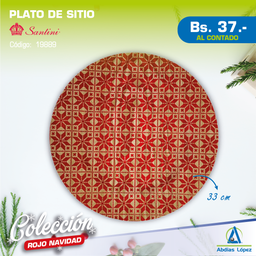 [I-19889] PORTAPLATO 33X33X2CM