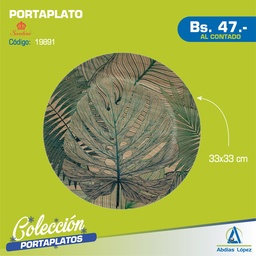 [I-19891] PORTAPLATO 33X33X2CM