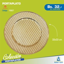 [I-19927] PORTAPLATO 33X33X2CM