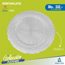 [I-19928] PORTAPLATO 33X33X2CM