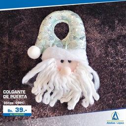 [I-20047] COLGANTE DE PUERTA SANTA NIEVE VERDE