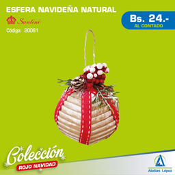 [I-20061] ESFERA DORADO ROJO
