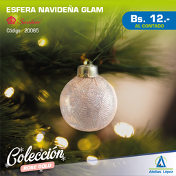 [I-20065] ESFERA 8CM DORADO