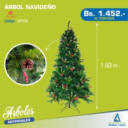 [I-20100] ARBOL 6 PIES 620 PUNTAS VERDE