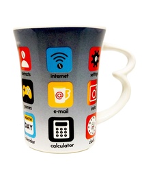 [I-14529] EASY MUG 330ML CELL PHONE P-A080-3M1P