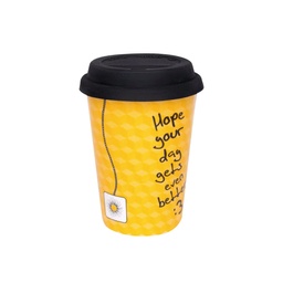 [I-15343] VASO DE CERAMICA P/VIAJE 300ML CHA P-A15A-3E7P-0