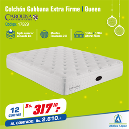 [I-17329] COLCHON GABBANA PLUSH 28CMX1.98MX1.58M P-11008569