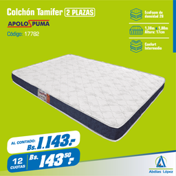 [I-17782] COLCHON TAMIFER 17CMX1.88MX1.38M PT EXP P-11007234