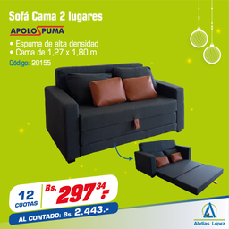 [I-20155] SOFA CAMA LAY DOWN 2 LUGARES P-11010047