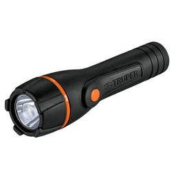 [I-17876] LINTERNA PLASTICA CON LED ALTA POTENCIA 2 PILAS TRUPER