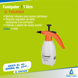 [I-21498] FUMIGADOR DOMESTICO CAPACIDAD DE 1 LITRO