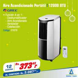 [I-21676] AIRE PORTATIL 12000 BTU GREE SHINY P-GPH12AL-E3NNA1A