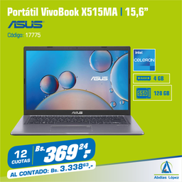 [I-17775] PORTATIL ASUS X515N-BR091T CELERON N4020 4GB SSD 128 15.6"