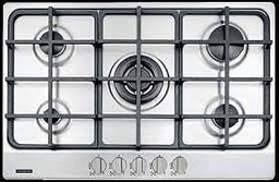 [I-15247] PLACA DE COCCION INOX 5Q. REJILLAS HIERRO FUNDIDO