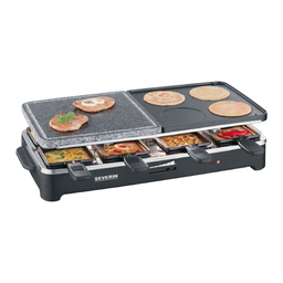 [I-7981] RACLETERA SEVERIN 1500W. 8 PLATILLOS