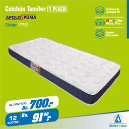 [I-17781] COLCHON TAMIFER 17CMX1.88MX88CM PT EXP